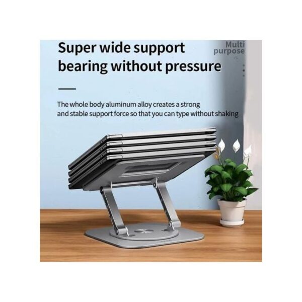 Support pliable en aluminium pour pc portable & notebook rotatif 360°