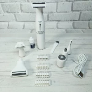 Épilateur 6-en-1 rechargeable de Kemei pour les femmes – KM-3523
