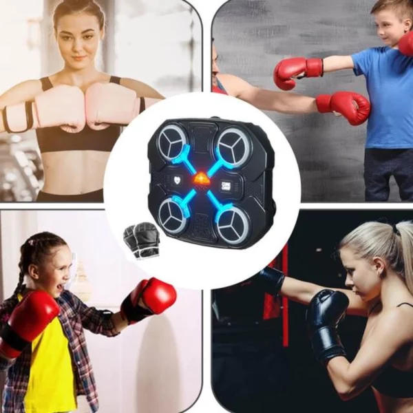 Machine de boxe musicale intelligente avec bluetooth et Lumière
