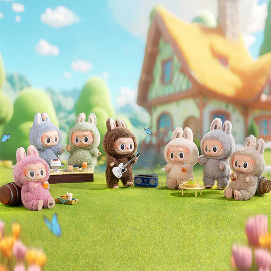 POP MART The Monsters Labubu Exciting Macaron Vinyl Face Plush Series