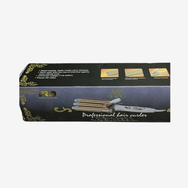 Fer à friser triple professionnel