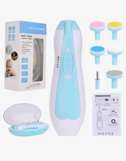 Coupe-ongles électrique pour bébé, lime à ongles, outils de manucure à faible bruit