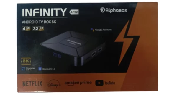 Box Android AlphaBox Infinity 4 Go - 32 Go 8K