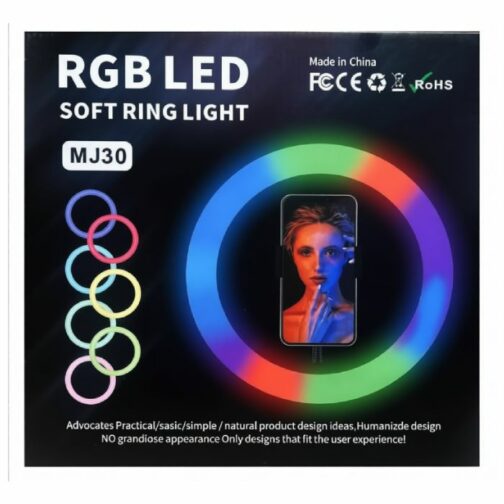 Anneau LED RGB – 30 cm – 20W – USB 5V – Forsa-Store Tunisie