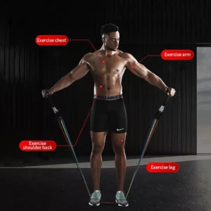 Bande de résistance multicolore en latex Gym Extreme JT-003 – Image 7