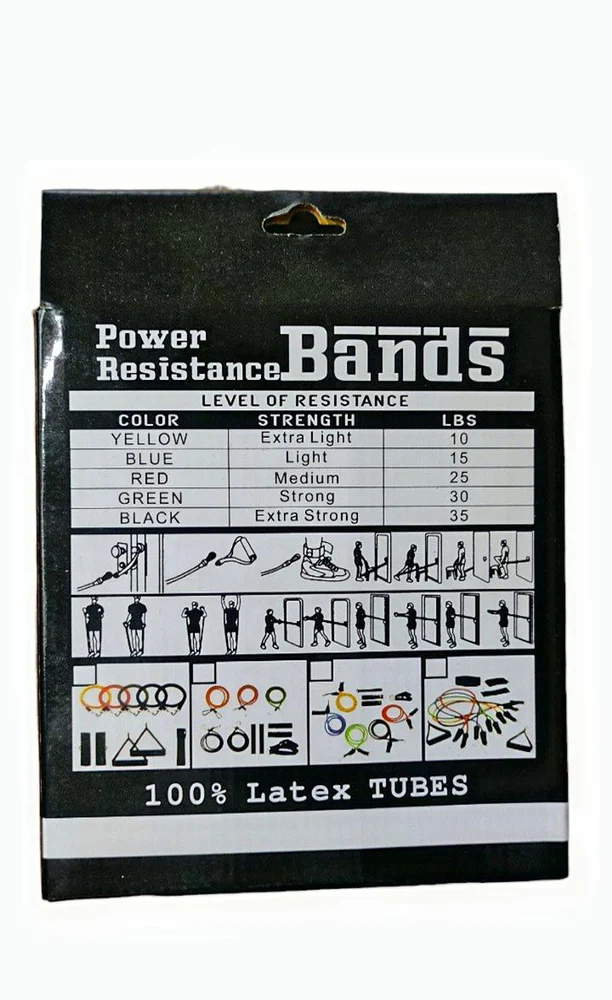 Bande de résistance multicolore en latex Gym Extreme JT-003 - Forsa-Store - 8