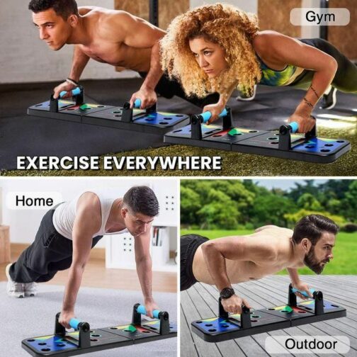 Barre de traction pliable 9 en 1 pour exercices de musculation