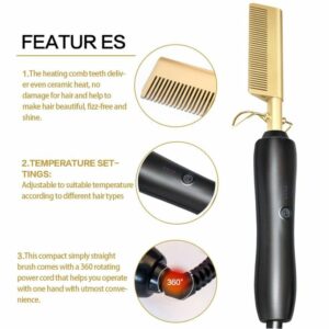 Brosse Lissante électrique Pour Cheveux 48W – Image 3