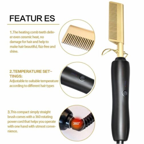 Brosse Lissante électrique Pour Cheveux 48W – Forsa-Store