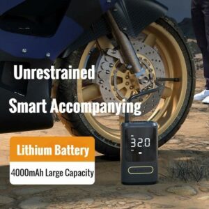 Compresseurs d’Air Portatifs Numérique Gonfleur de Pneus Electriques – Image 3