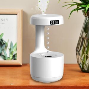 Diffuseur Humidificateur Anti Gravité avec Ecran LED En Forme De Goutte D'eau 600 Ml