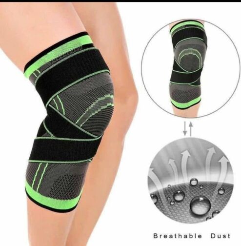 Genouillère De Compression Élastique – Réglable – 1