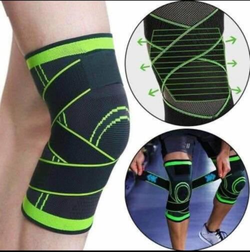 Genouillère De Compression Élastique – Réglable – 1