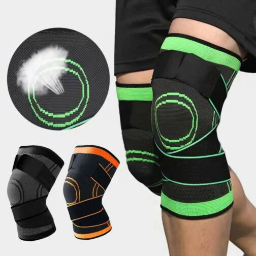 Genouillère De Compression Élastique – Réglable – 1
