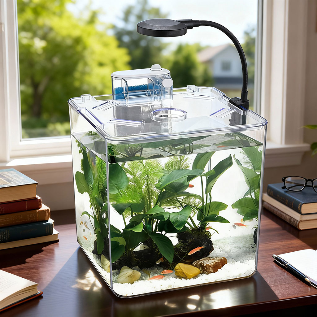 Kit mini aquarium nanbor avec système de filtrage et lampe led – Forsa-Store Tunisie - 4 Kit mini aquarium nanbor avec système de filtrage et lampe led – Forsa-Store Tunisie
