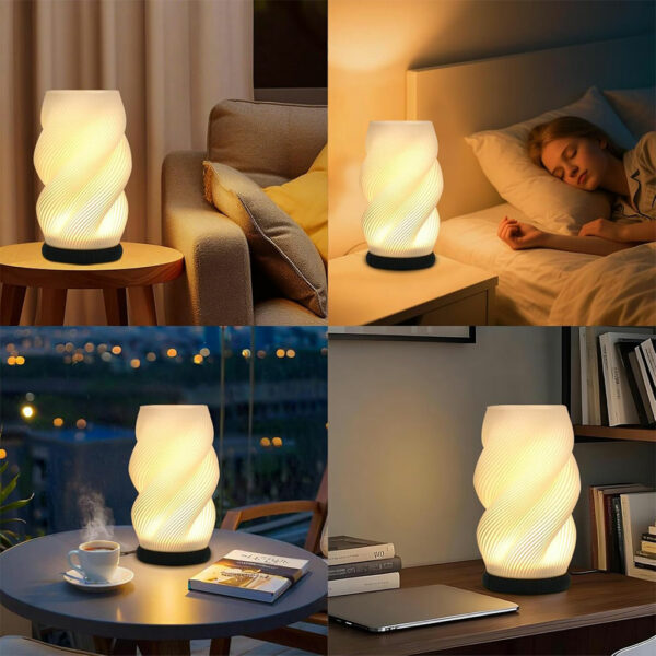 Lampe de chevet et vase lumineux avec 3 couleurs et 9 niveaux de luminosité réglables – مصباح ديكور داخلي - Forsa-Store Tunisie