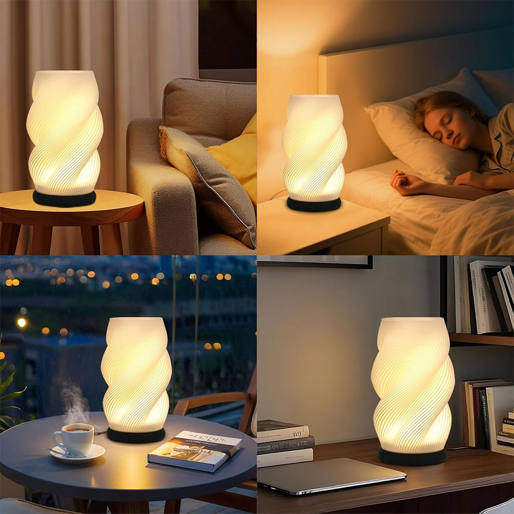 Lampe de chevet et vase lumineux avec 3 couleurs et 9 niveaux de luminosité réglables – مصباح ديكور داخلي - Forsa-Store Tunisie - 2 Lampe de chevet et vase lumineux avec 3 couleurs et 9 niveaux de luminosité réglables – مصباح ديكور داخلي - Forsa-Store Tunisie