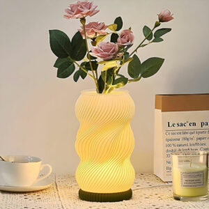 Lampe de chevet et vase lumineux avec 3 couleurs et 9 niveaux de luminosité réglables – مصباح ديكور داخلي - Forsa-Store Tunisie
