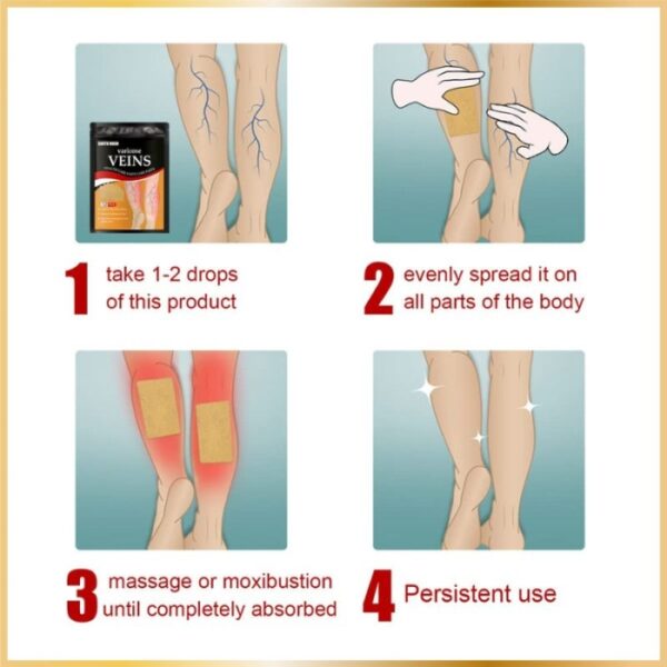 Patch Varices Naturel – Soulagement & Circulation (12 pcs) - Forsa-Store