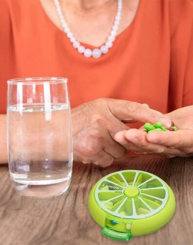 Pilulier Rond à 7 Compartiments