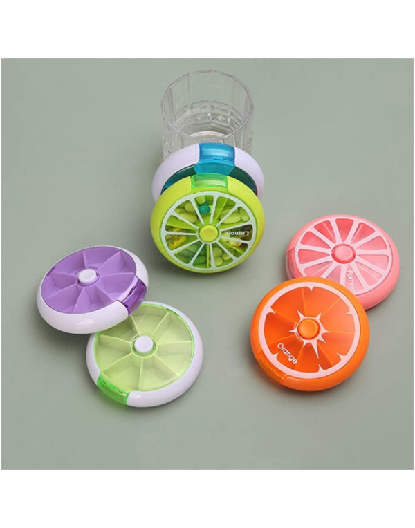 Pilulier Rond à 7 Compartiments - Forsa-Store Tunisie