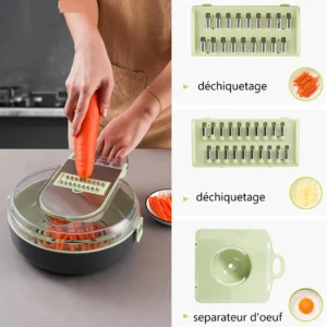 Râpe à légumes multifonction 9 en 1 - Forsa-Store Tunisie