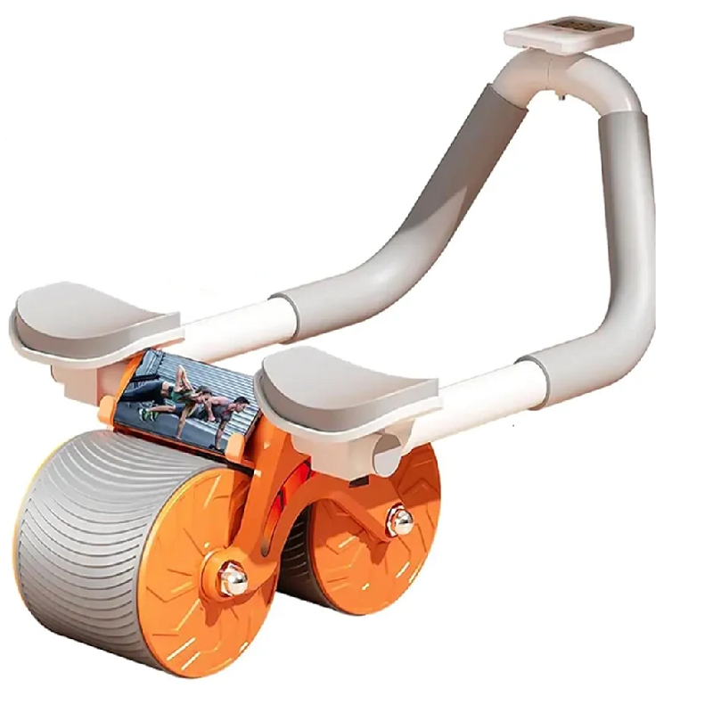 Rouleau Abdominal avec support coude Back Trainer 2en1 entraînement abdominal + massage du dos - 1