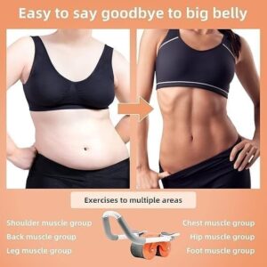 Rouleau Abdominal avec support coude Back Trainer 2en1 entraînement abdominal + massage du dos – Image 5