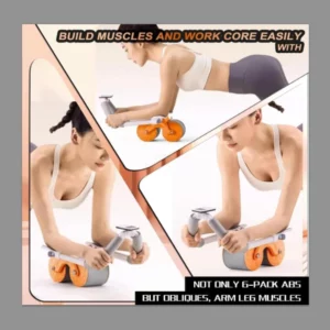 Rouleau Abdominal avec support coude Back Trainer 2en1 entraînement abdominal + massage du dos – Image 8