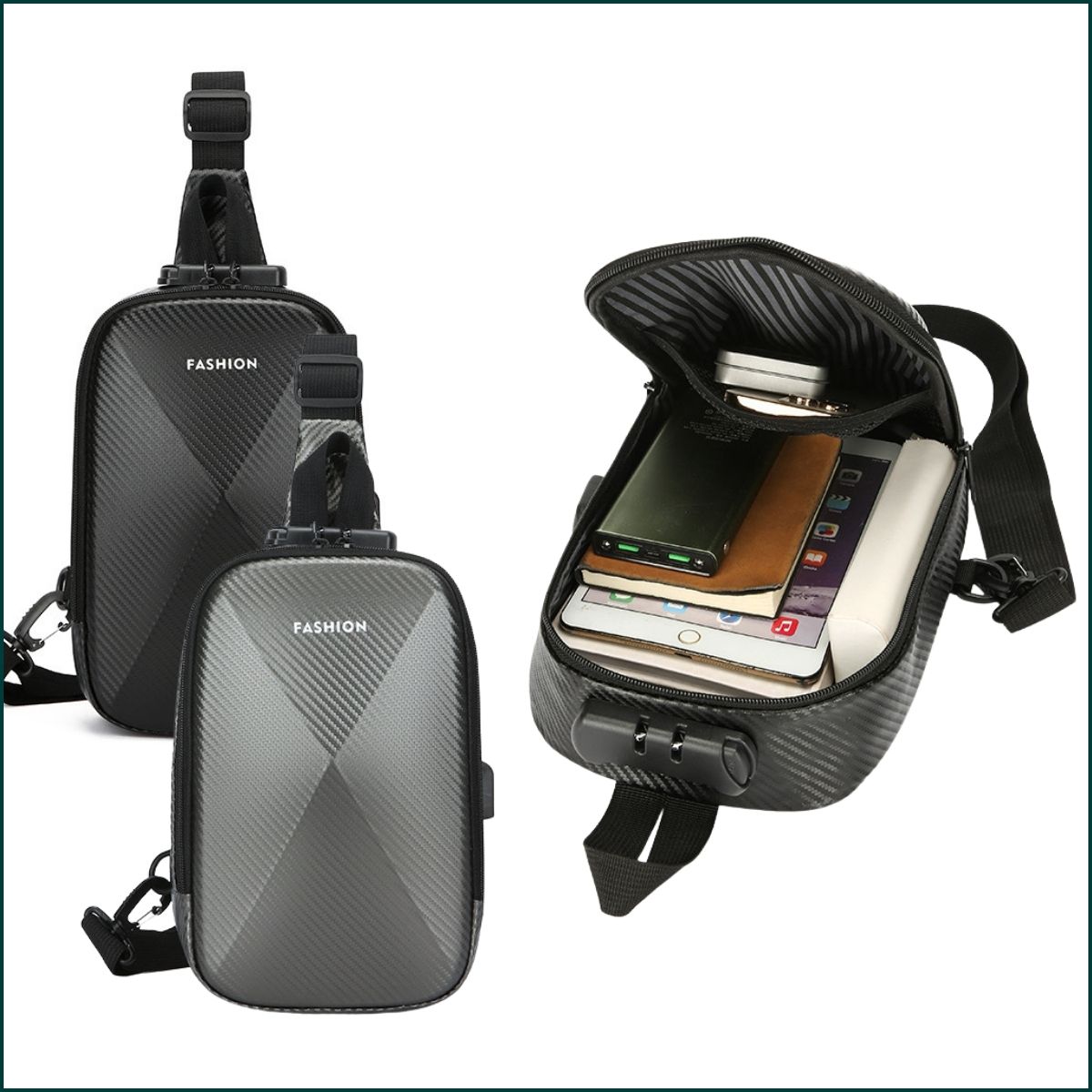 Sac à bandoulière Avec Port USB Intégré LM163 - Forsa-Store