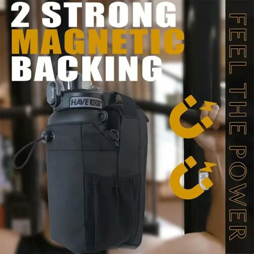 Sac de Sport Magnétique Grande Capacité – Support Téléphone & Bouteille – 6