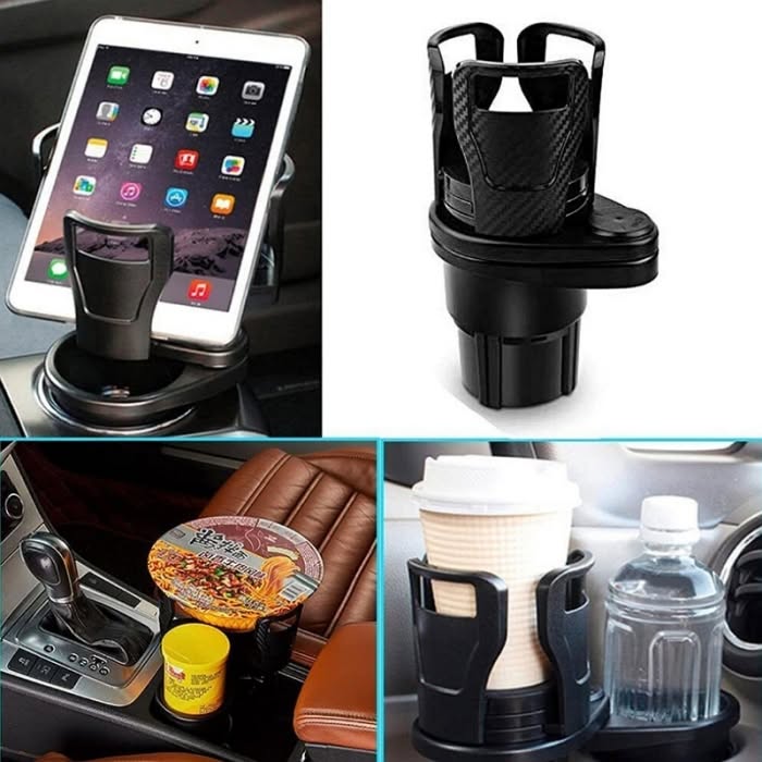 Support Gobelet Voiture Universelle Multifonction 2 en1 - 4