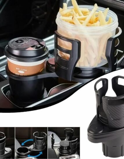 Support Gobelet Voiture Universelle Multifonction 2 en1