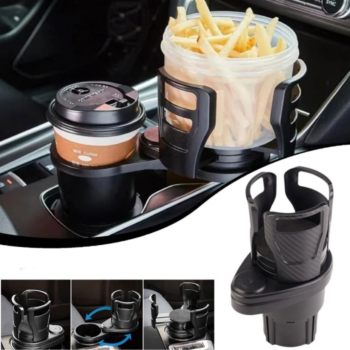 Support Gobelet Voiture Universelle Multifonction 2 en1 - Forsa-Store Tunisie