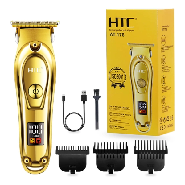 Tondeuse à Cheveux Rechargeable HTC AT-176 avec Écran LED - Forsa-Store Tunisie