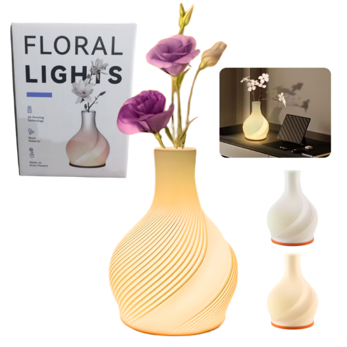 Vase Décoratif et Lampe LED Multicolore avec Batterie Intégrée - Forsa-Store Tunisie