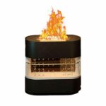Diffuseur d’Arômes Effet Flamme – 4.5 W – Noir – Forsa-Store