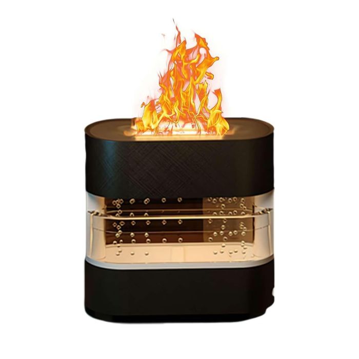 Diffuseur d’Arômes Effet Flamme - 4.5 W - Noir - Forsa-Store - 1