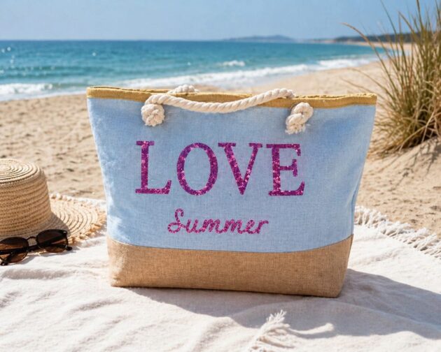 Sac de Plage Élégant & Pratique – Votre Compagnon Idéal pour l'Été