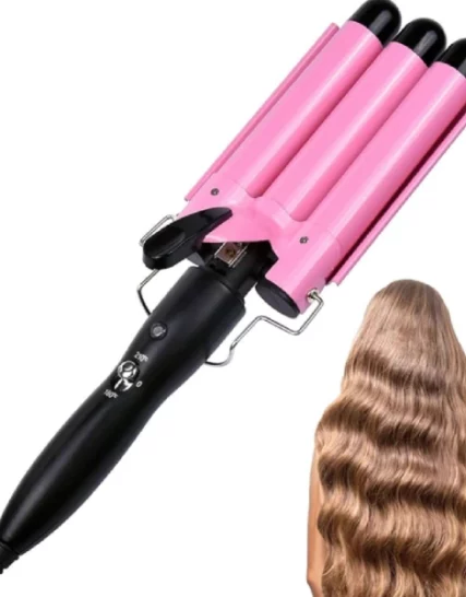 Fer à Friser Chauffant pour Cheveux – Boucleur à 3 tubes 22mm