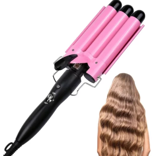 Fer à Friser Chauffant pour Cheveux – Boucleur à 3 tubes 22mm