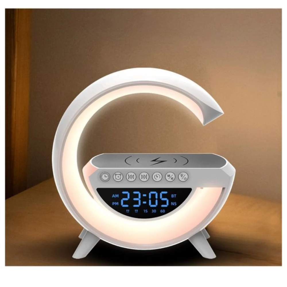 LAMPE LED 3 EN 1 AVEC HAUT-PARLEUR BLUETOOTH + CHARGEUR SANS FIL BT-3401 - Forsa-Store - 2