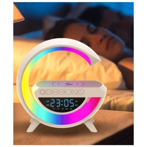 LAMPE LED 3 EN 1 AVEC HAUT-PARLEUR BLUETOOTH + CHARGEUR SANS FIL BT-3401 – Forsa-Store