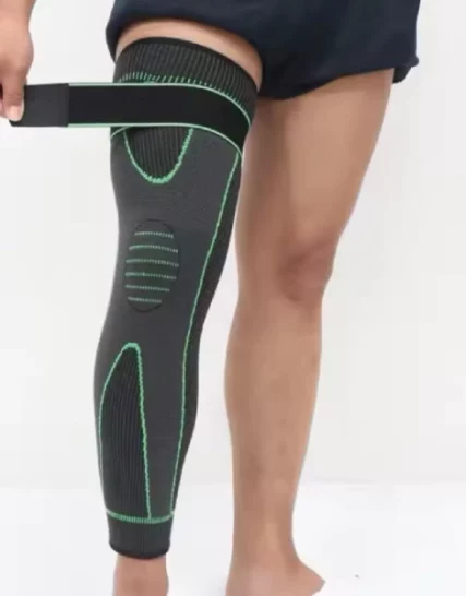 Manchon de Compression Long pour Genou et Jambe Antidérapant