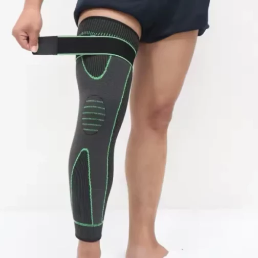 Manchon de Compression Long pour Genou et Jambe Antidérapant