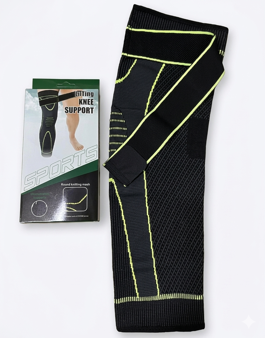 Manchon de Compression Long pour Genou et Jambe Antidérapant Manchon de Compression Long pour Genou et Jambe Antidérapant