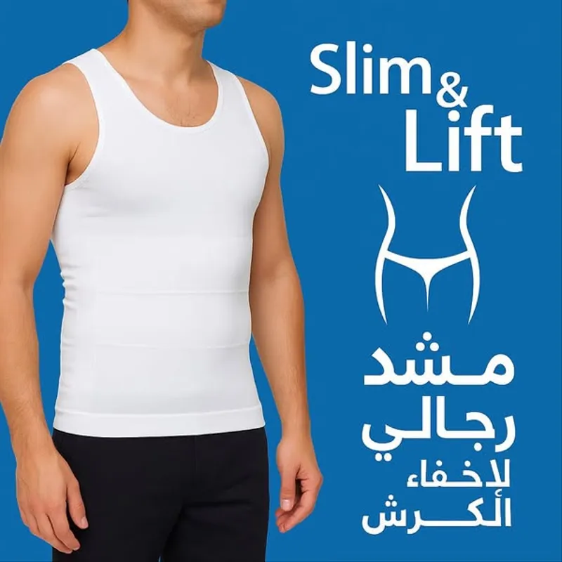 Debardeur Slim & Lift 'Ventre mince et extensible' قميص شد البطن للرجال - 4