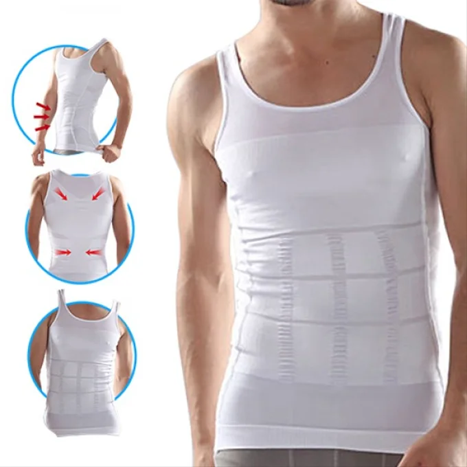 Debardeur Slim & Lift 'Ventre mince et extensible' قميص شد البطن للرجال - 6