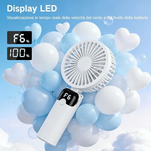 Ventilateur Portable LED à Affichage Digital – 2