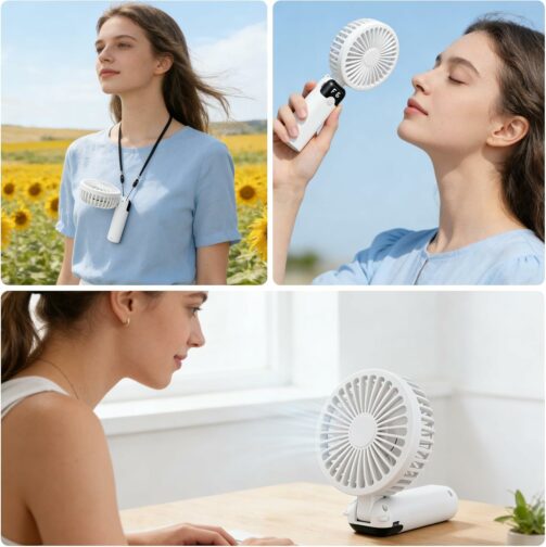 Ventilateur Portable LED à Affichage Digital – 2
